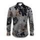 thumbnail image 1 of Camisa de hombre Primavera/Verano Estampado abstracto 3D Camisa de manga larga con solapa y botones Camisa informal de negocios serie Tiki, 1 of 6