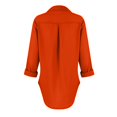 thumbnail image 4 of Mohiass Womens Button Down Shirts Long Sleeve Dressy Casual Blouses Button Up Collared Shirts Tops for Women Orange 2XL, 4 of 5