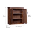 thumbnail image 6 of Teamson Home Hatteras Modern 2-Door Wall Cabinet, Storage with Rattan Doors, Solid Wood Frame & Wall Mount, Walnut, 6 of 12