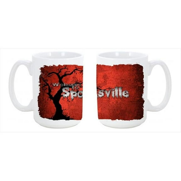 Welcome to Spooksville Halloween Dishwasher Safe Microwavable Ceramic Coffee Mug 15 oz.