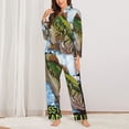 thumbnail image 2 of Goofa i like big Bass & i cannot lie Printed Women’s 2 Piece Pajama Set Super,Pajamas Women's Long Sleeve Sleepwear Soft Button Down Loungewear Pjs Lounge Set Nightwear-X-Large, 2 of 7