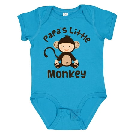 

Inktastic Papas Little Monkey Boys Funny Gift Baby Boy or Baby Girl Bodysuit