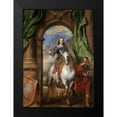 thumbnail image 2 of van Dyck, Anthony 19x24 Black Modern Framed Museum Art Print Titled - Charles I with M. de St Antoine, 2 of 5