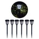 thumbnail image 4 of Paquete de 6 luces LED solares de acero inoxidable para jardín y exterior Luz blanca, 4 of 9