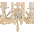 thumbnail image 6 of Vanity Art 5 Light Candle Style Empire Chandelier with Beaded Accents | Modern Hanging Lighting, Ceiling Lights Fixtures for Kitchen Dining Room Living Room Bed Room Kitchen SYB3215WO-LT, 6 of 10