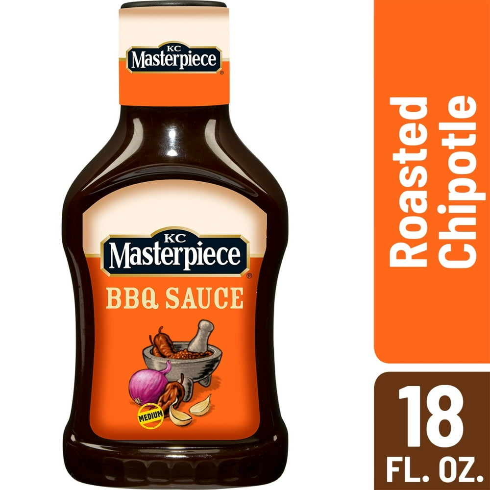KC Masterpiece Sweet Roasted Chipotle Barbecue Sauce, 18 Ounces