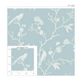 thumbnail image 7 of NextWall Blue Skies Songbird Chinoiserie Peel and Stick Wallpaper, 7 of 7