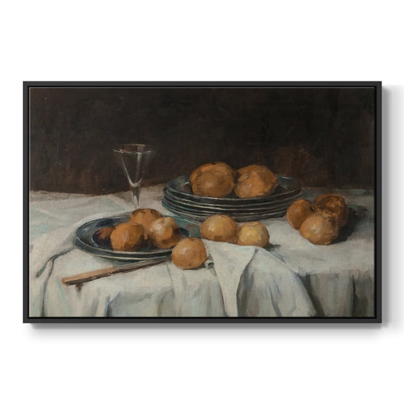 Vintage Botanical Print-LXXIV By Wexford Home Framed in Black Wood Gallery Wrapped Canvas 17 in. x 25 in.