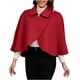 thumbnail image 2 of Capa de punto para mujer, abrigo informal de color liso con cuello, cárdigan de punto, chal, otoño/invierno, 2 of 8