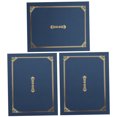 thumbnail image 6 of OUNONA 3Pcs Blue Paper Certificate Holder Award Cover for Graduation Diploma Document Protection, 6 of 8
