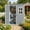 3x5 Gray, variant on 5x3ft（16.6 sq. ft.） Outdoor Storage Shed, Asofer Resin Storage Shed, Plastic Garden Shed for Garden, Gray