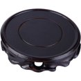 thumbnail image 5 of Round base lacquered, round wooden platform, for stone sculptures Podium (10cm), 5 of 5