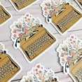 thumbnail image 4 of Sticker | Typewriter  Flowers, 4 of 11