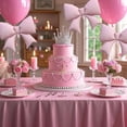 thumbnail image 6 of NOGIS Giant Pink Bow foil Balloon, Coquette Party Girls Birthday Baby Shower Bridal Engagement Wedding Decorations Party Supplies (38.6inch 4PCS), 6 of 7
