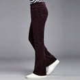 thumbnail image 2 of Pantalon en Velours Côtelé Évasé Extensible Vintage Années 70 pour Hommes Jeans Rétro, 2 of 3
