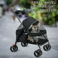 thumbnail image 3 of Jubilant 4-Wheel Large Pet Stroller for Small Medium-Sized Dog and Cat Carts, Foldable Pet Travel Jogger Stroller with Adjustable Handle, Breathable Dog Stroller Stroller for Outdoor Travel, 3 of 12