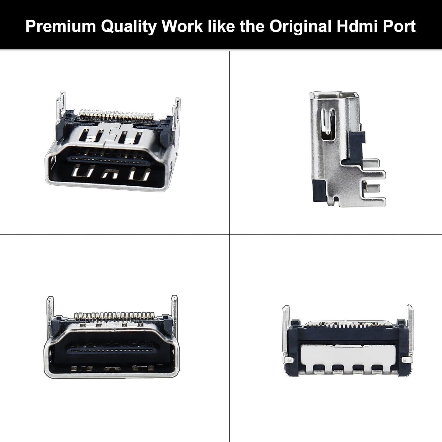 HDMI Port Socket Connector Replacement For PlayStation 5 PS5 & PS5 Pro - Pack of 2