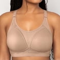 thumbnail image 3 of No Underwire Bra Womens Comfort Breathable Adjustable Strap Push Up Wireless Bras for Older Women (38, Khaki), 3 of 8