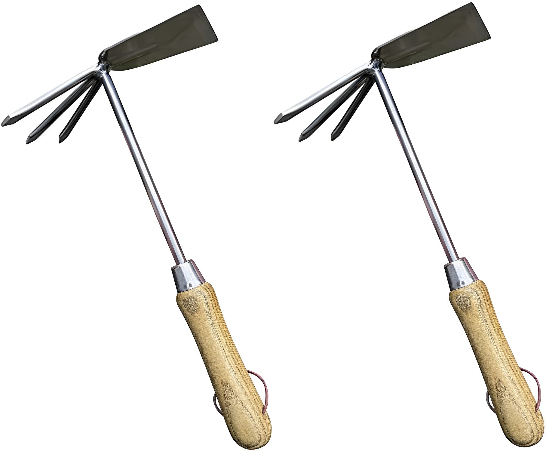Garden Guru Hand Cultivator Hoe Tiller Tool Stainless Steel, Rust
