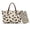 Beige and Black - Dachshund, variant on Dachshund Dog Print Handbag and Wallet Set PU Leather Tote Bag Purse with Matching Wallet Top Handle Satchel Shoulder Handbag for Daily Use