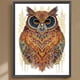 thumbnail image 1 of Pintura de diamante 5D DIY Parcial Forma especial Taladro Estilo popular Búho Decoración para el hogar JShteea  El nuevo, 1 of 9