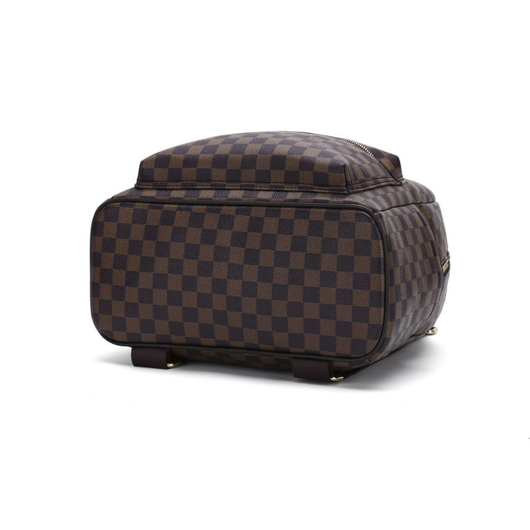 MK Gdledy Brown Checkered Crossbody Bags for Women Multipurpose