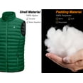 thumbnail image 6 of Little Donkey Andy Men's Lightweight Puffer Vest Warm Thermal Sleeveless Jacket for Golf Casual Travel Pine Green L, 6 of 7