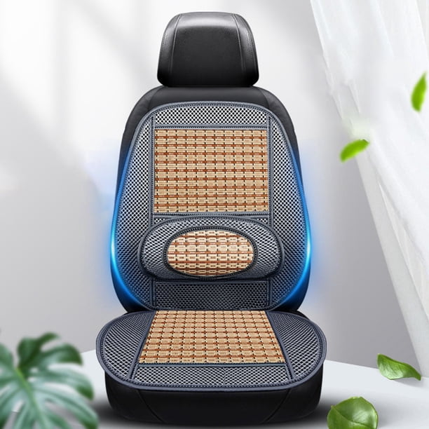 Silla de masaje para asiento de automóvil con almohadilla de asiento de malla ventilada de enfriamiento para cojines de asiento de verano para automóv C Macarena Cojín de asiento de verano para coche