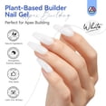 thumbnail image 2 of SAVILAND Milky White Builder Nail Gel: 8 in 1 Builder in a Bottle with Vitamin E Castor Oil Plant-Based Nail Strengthener Extension Gel Base Nail Gel Rhinestone Nail Glue Nail Design Home, 2 of 7