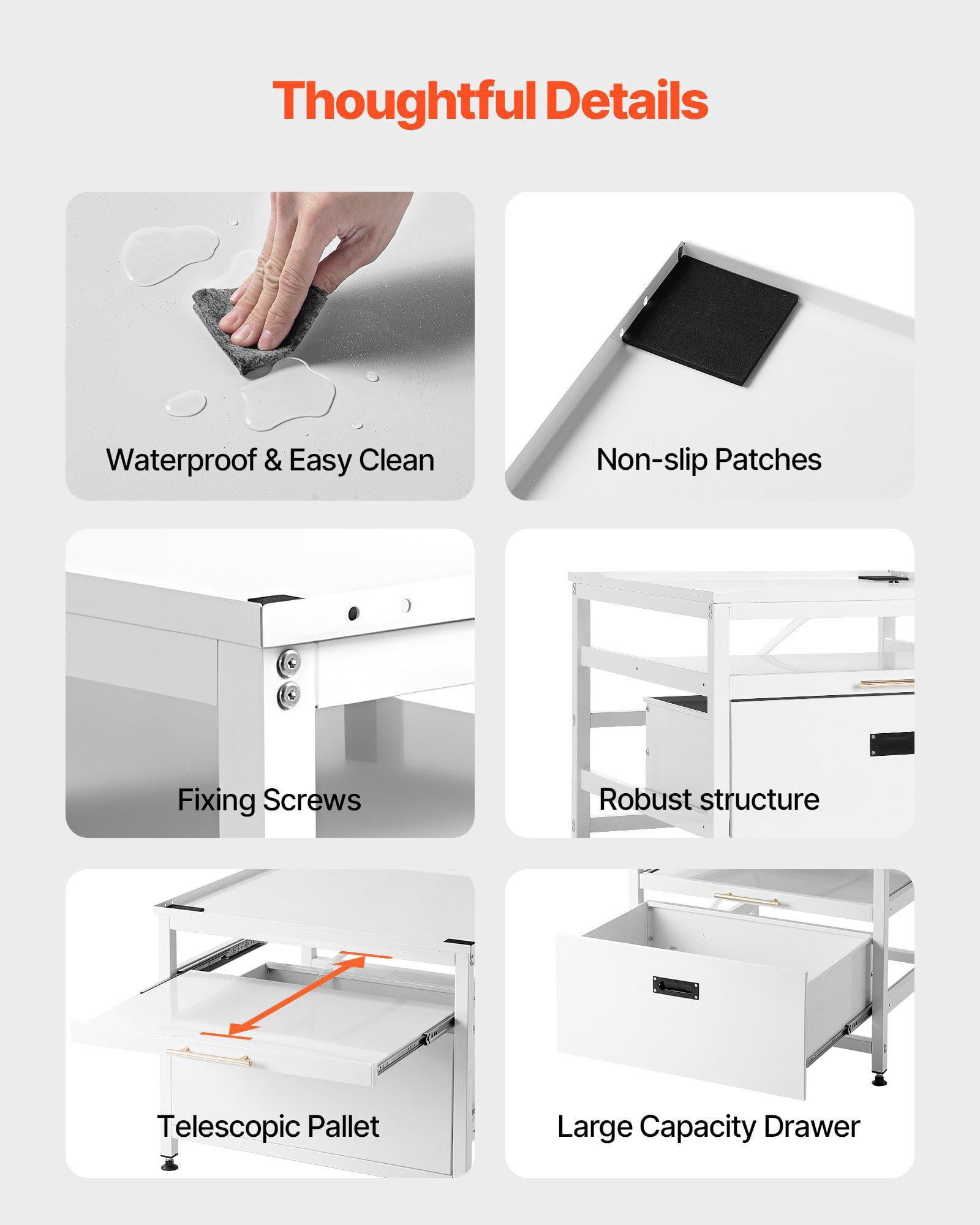 Laundry Pedestal with Pull Out Tray 29x29 Washer Dryer Stand 23 Inch Height 700lb Capacity Non Slip Feet White Storage
