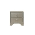 thumbnail image 3 of Miekor Furniture 1pc Modern Glam Style Champagne Finish Two Drawer Nightstand Embossed Crocodile Pattern B5A8203, 3 of 9