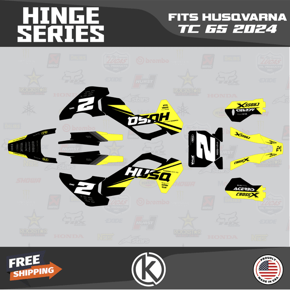 Kalair GFX Graphics Kit for Husqvarna TC65 (2024) Hinge Series