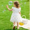 thumbnail image 5 of MEZZALL Girls Summer Dress With Flutter Sleeves And Skirt Breathable Party Dress For Toddler And Kids O-Neck Lovely Dresses, 5 of 5
