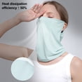 thumbnail image 2 of Hyasfey Summer Cycling Face Guard Neck Gaiter Windproof UV Protection Breathable Cooling Ice Silk Men Women Outdoor Bandana Neck Scarf Face Shield, 2 of 7