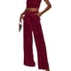 thumbnail image 3 of Pantalones elegantes de estilo francés para uso diario, pantalones de pierna ancha de terciopelo dorado de verano para mujer, pantalones casuales sueltos para mujer, 3 of 6