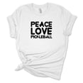 thumbnail image 1 of Peace Love Pickleball T-Shirt, Mens Funny Gift Shirt, Mens Unisex shirt, Peace Sign Up Shirt, Pickleball shirt, Funny Sport T-shirt, 1 of 9
