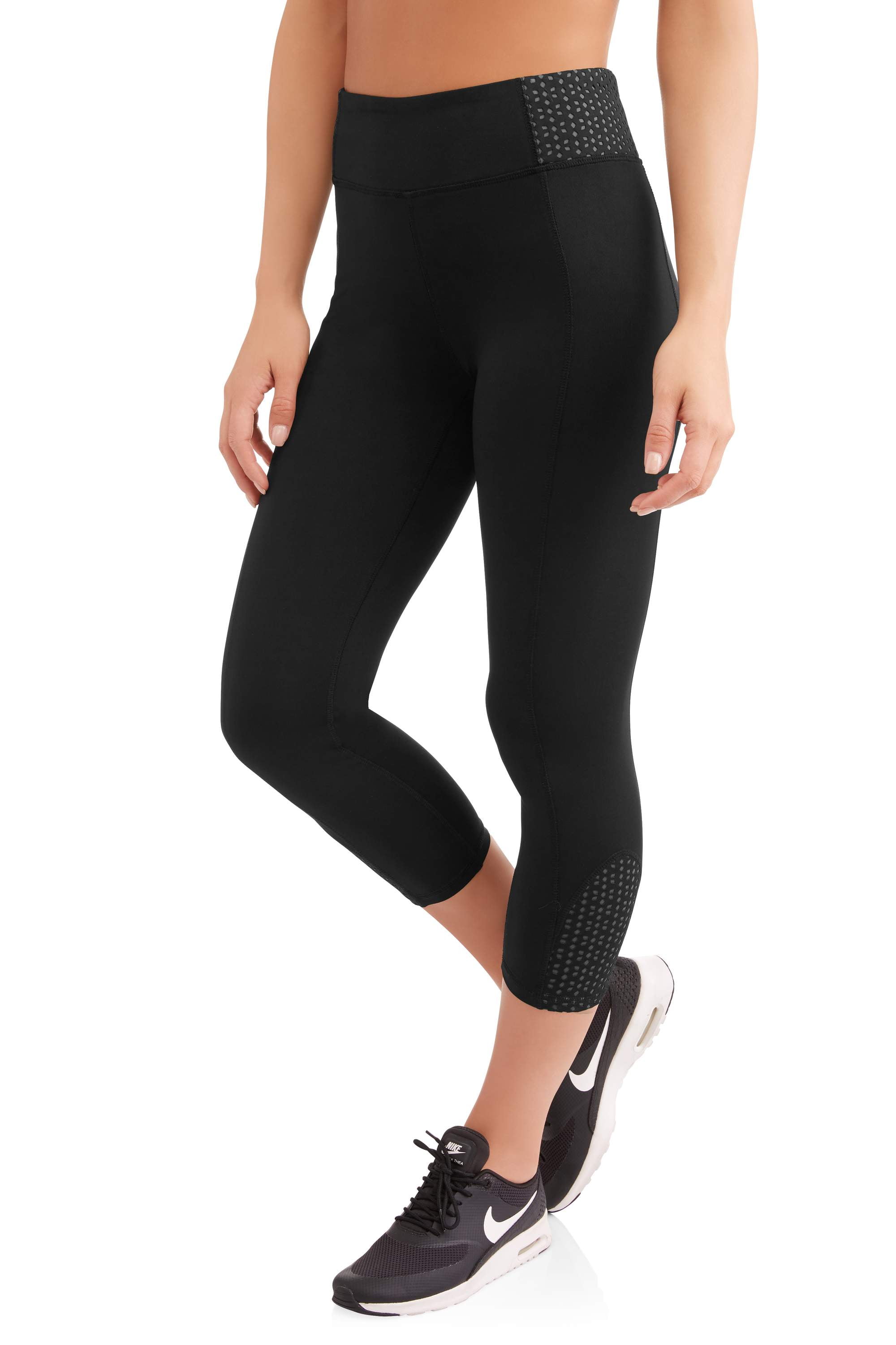 Women's Contrast Mesh Performance Capri Leggings