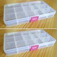 thumbnail image 1 of UDIYO 15 Slots Removable Transparent Jewelry Pill Storage Box Cases Holder Organizer, 1 of 7