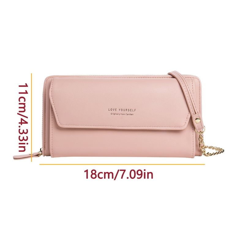 Women's Fashion Large-capacity Multi-function Shoulder Messenger Wallet  Medium and Long Clutch Bag Casual Simple Coin Purse