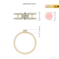 thumbnail image 4 of ANGARA Natural 0.43 Ct. Diamond Classic Stackable Ring in 14K Yellow Gold for Women (Ring Size: 11.5), 4 of 9