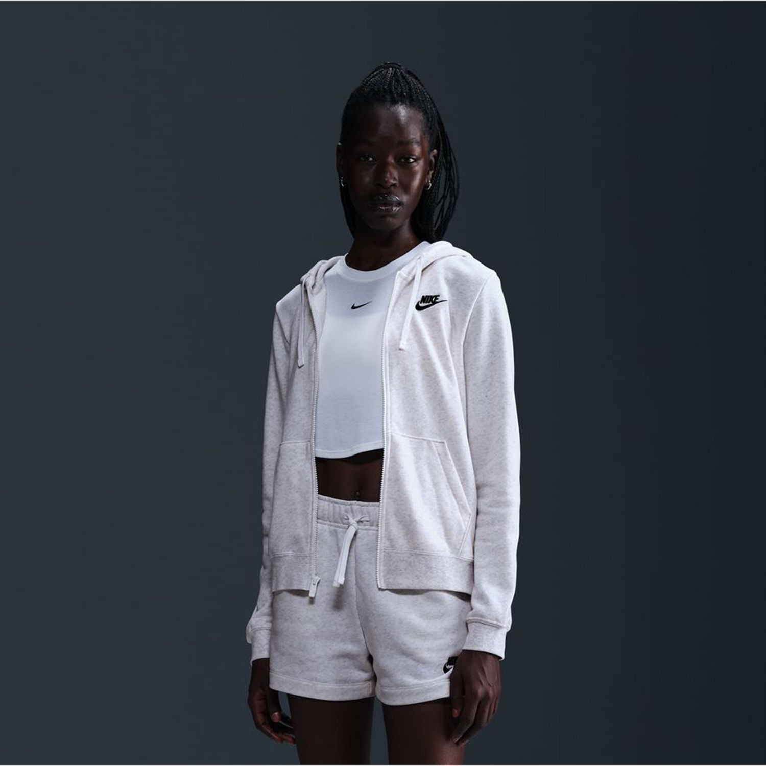 gold white nike hoodie