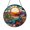 Acrylic 3.5 Inch, variant on Cactus Desert Window Hanging Decor, Stained Glass Style Fantasy Landscape Suncatcher, Decorative Glass Panel for Windows