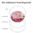 thumbnail image 3 of Fankiway Painting Kits Hanging Pendants Flower Birdcage Special Shaped Crystal Diamond Art Hanging Diamond Art Painting Wreath Kits for Home Window Garden Door, Home tools on Sales, 3 of 7