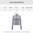 thumbnail image 2 of Chaqueta deportiva de entrenamiento para mujer, chaqueta deportiva de manga larga ajustada con agujeros para el pulgar, 2 of 6