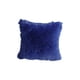 thumbnail image 1 of Cojín Decorativo de Pelo Largo Azul Marino 50 X 50 cm Castelog, 1 of 4