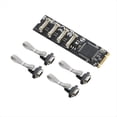 thumbnail image 5 of M.2 M+B Key A 4x RS232 Tarjeta Adaptadora Serie Tarjeta de Expansión M.2 Tarjeta Controladora M.2 Serie RS232 de 4 Puertos para PC de Escritorio, 5 of 5