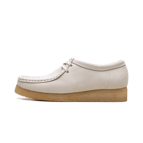 CLARKS WOMENS Wallabee Womens "White Nubuck" 26165560 26165560 from Stadium Goods