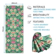 thumbnail image 2 of Green Daisy Flower Pink Blooms Pattern Hot Yoga Mat Towel Non Slip for Hot Yoga - Quick-Drying Yoga Mat Cover with 4 Corner Pockets with Travel Bag - Hot Yoga Towel Non Slip 70"x26", 2 of 6