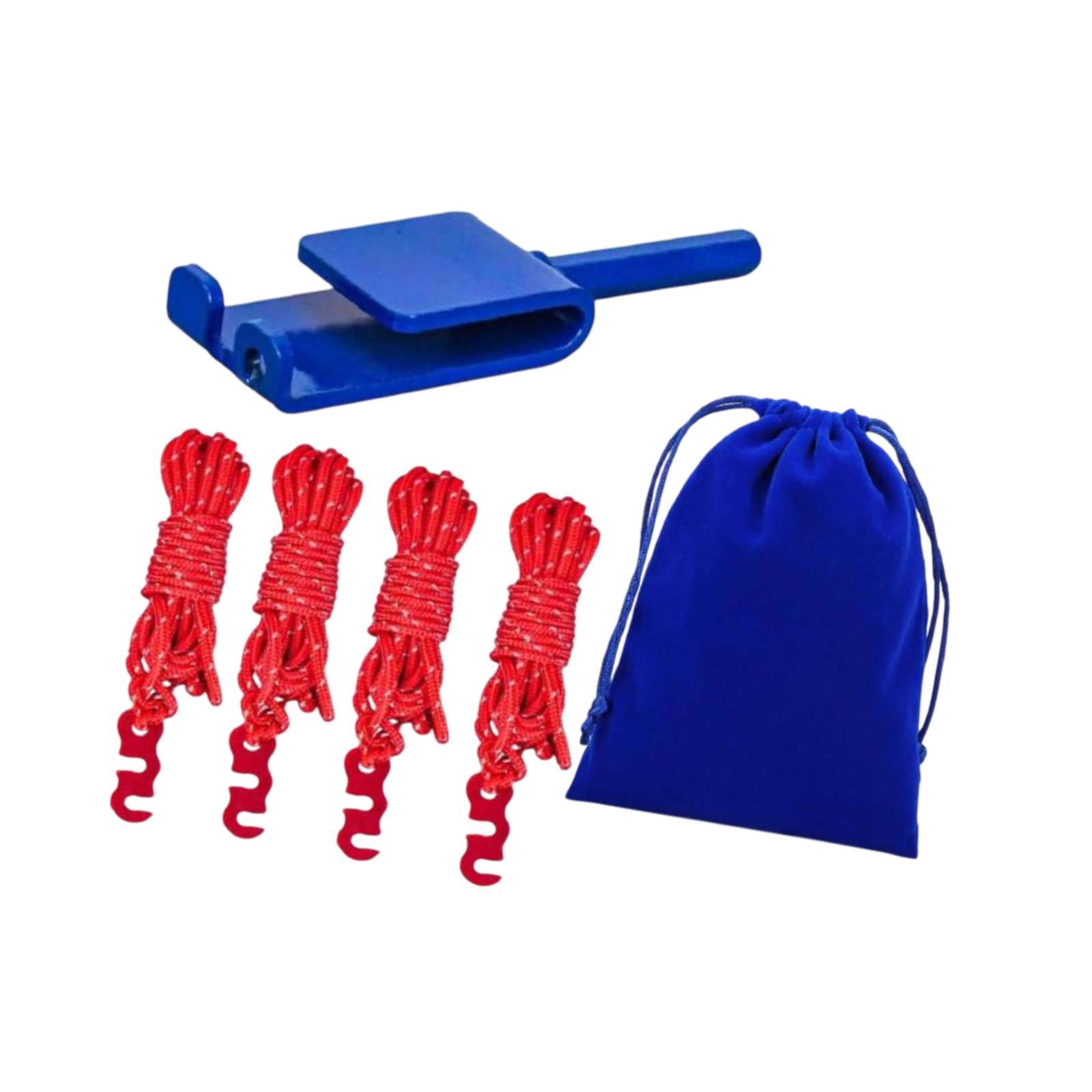 MAGIDEAL Ice Fishing Anchor Tool Compact Ice Tent Fixing Ropes for Anchors Tent Nails