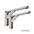 thumbnail image 1 of Matsuzay 2 uds soportes de estante plegables de acero inoxidable de alta resistencia soporte de estante plegable para de trabajo ahorro de espacio Conjuntos de muebles de dormitorio No.1 Matsuzay HA024806-01, 1 of 5